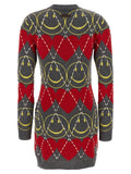 Moschino Multicolor Wool Short Dress