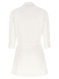 Gucci White Cotton Short Dress