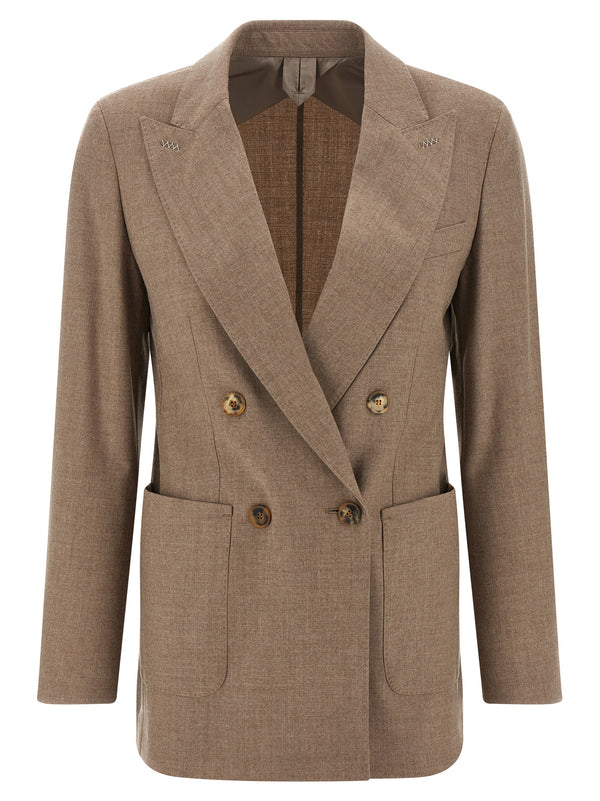 Max Mara Beige Cashmere Blazer