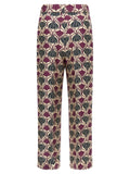 Max Mara Purple Silk Casual Pants