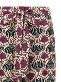 Max Mara Purple Silk Casual Pants
