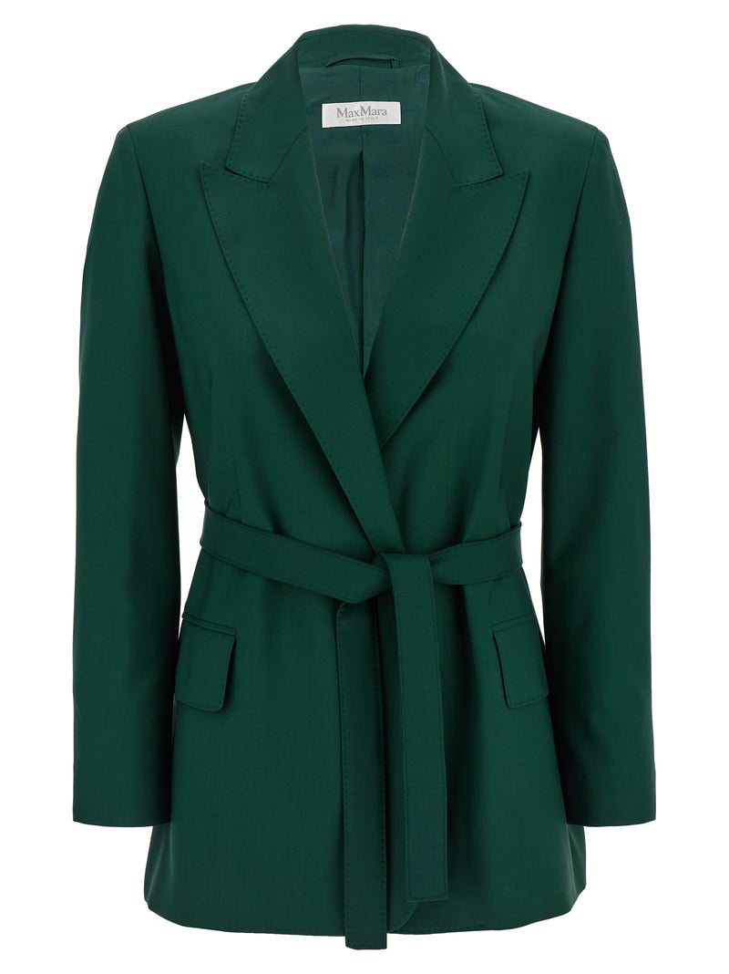 Max Mara Bicolor Virgin Wool Blazer