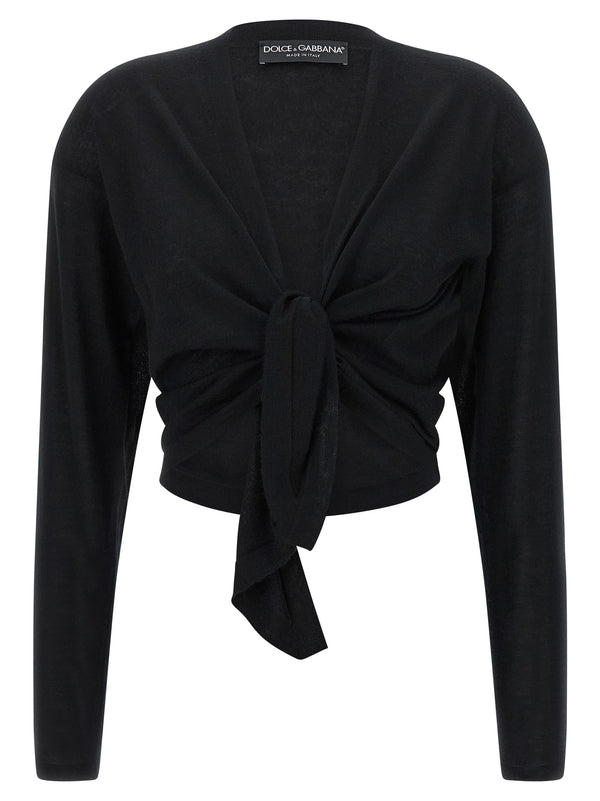 Dolce & Gabbana Black Cashmere Cardigan