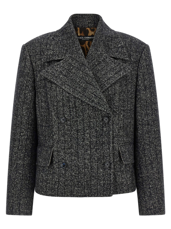 Dolce & Gabbana Bicolor Elastane Blazer
