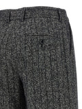 Dolce & Gabbana Bicolor Virgin Wool Casual Pants