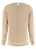 Max Mara Beige Silk Blouse