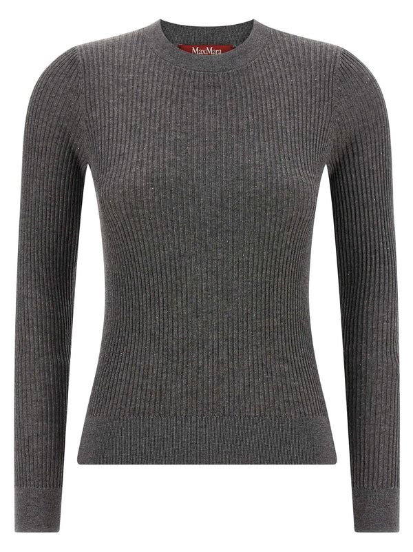 Max Mara Gray Silk Cardigan