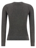 Max Mara Gray Silk Cardigan