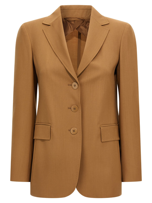 Max Mara Brown Virgin Wool Blazer