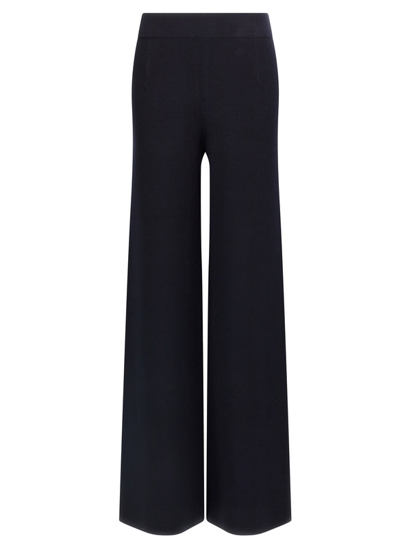 Max Mara Blue Viscose Casual Pants