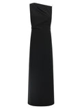 Max Mara Black Triacetate Long Dress