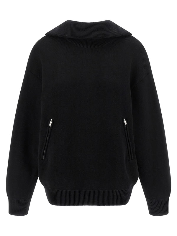 Balenciaga Black Cotton Cardigan