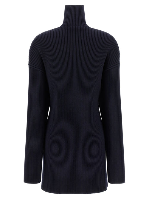 Balenciaga Blue Wool Short Dress