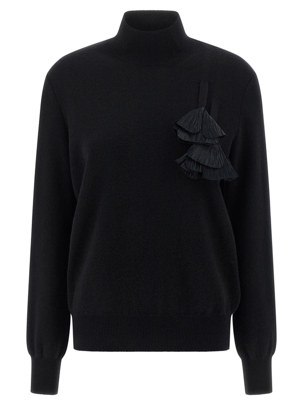 Ferragamo Black Virgin Wool Cardigan