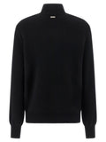 Ferragamo Black Virgin Wool Cardigan