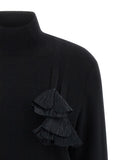 Ferragamo Black Virgin Wool Cardigan