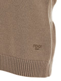 Fendi Beige Cashmere Sleeveless Jacket