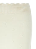 Chloé White Wool Long Skirt