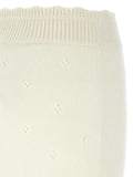 Chloé White Wool Long Skirt