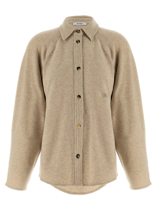 Max Mara Beige Cashmere Blouse