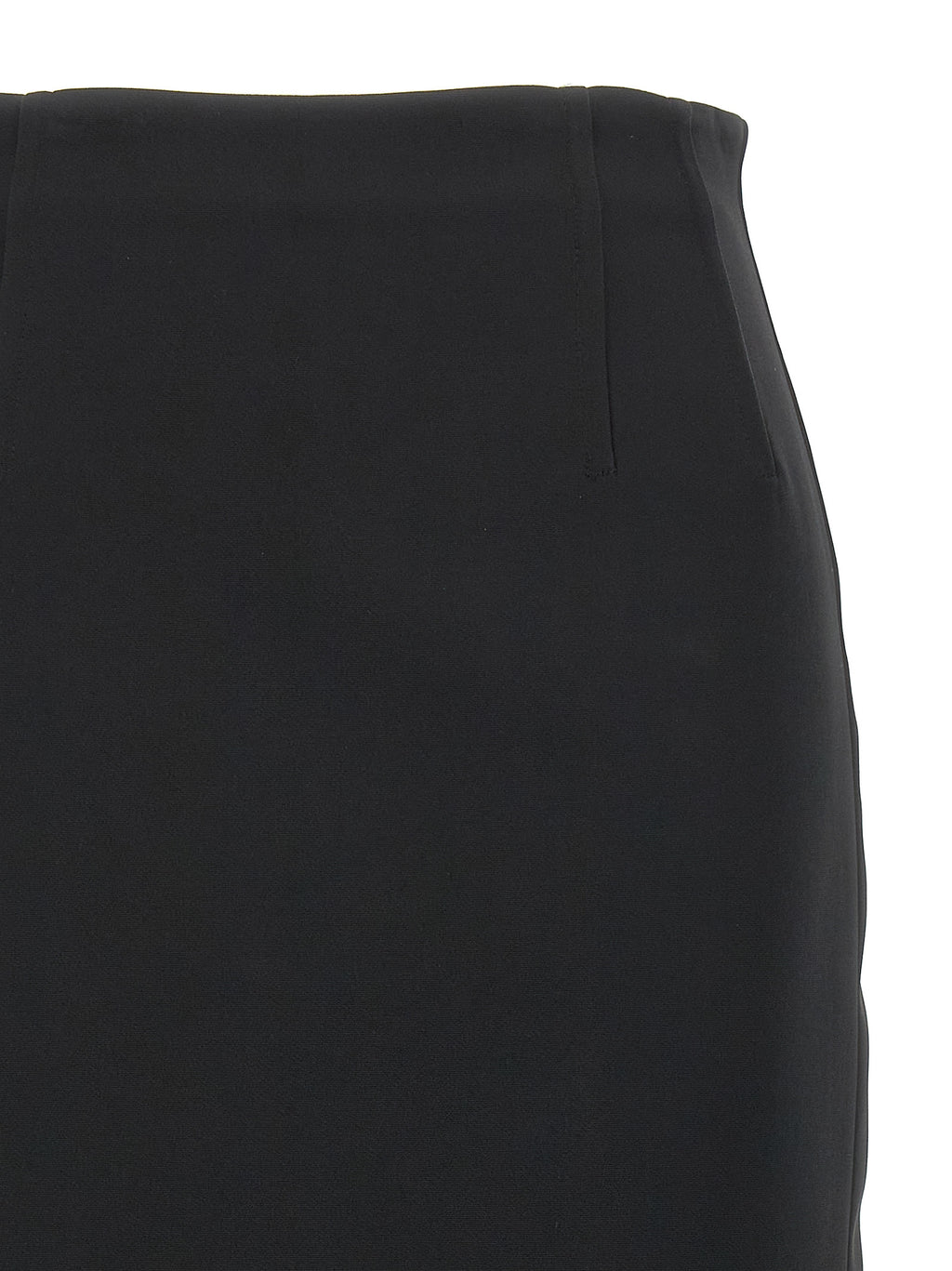 Max Mara Black Viscose Midi Skirt