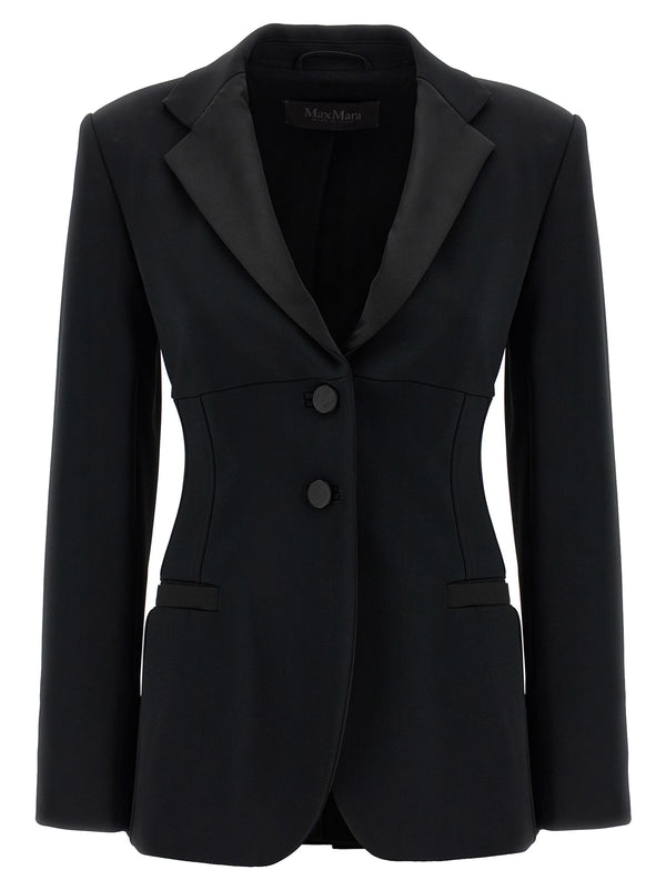 Max Mara Black Viscose Blazer