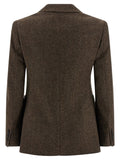 Max Mara Brown Virgin Wool Blazer