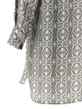 Max Mara Gray Silk Short Dress