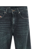 Diesel Blue Cotton Flared Jeans