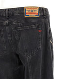Diesel Black Cotton Jeans Denim
