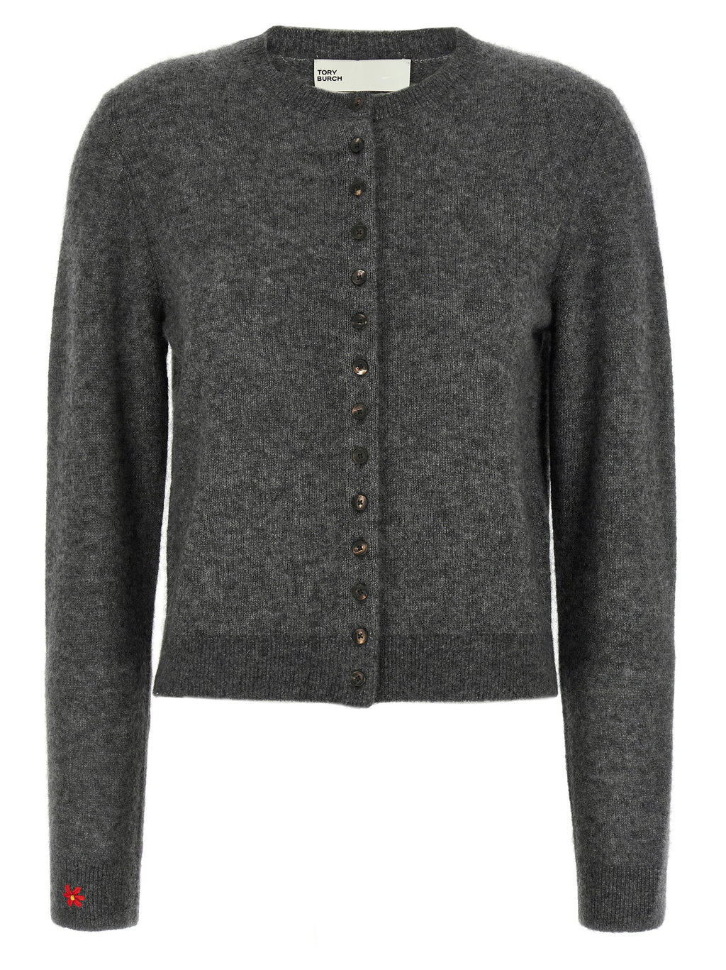Tory Burch Gray Cashmere Cardigan