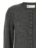 Tory Burch Gray Cashmere Cardigan