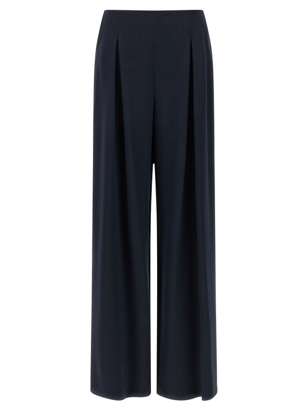 Max Mara Blue Silk Casual Pants