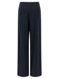 Max Mara Blue Silk Casual Pants