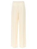 Max Mara White Silk Casual Pants