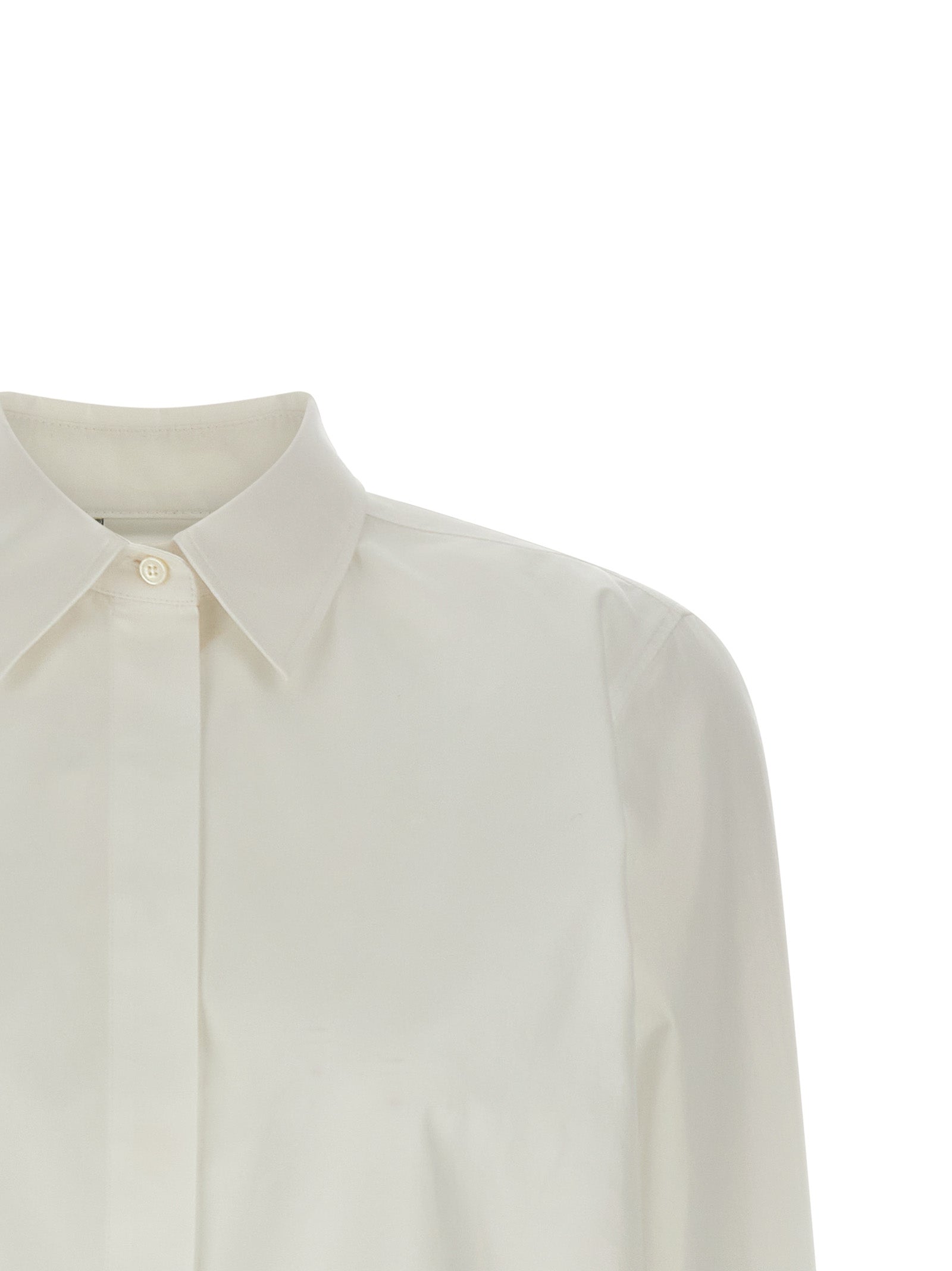 Max Mara White Cotton Blouse