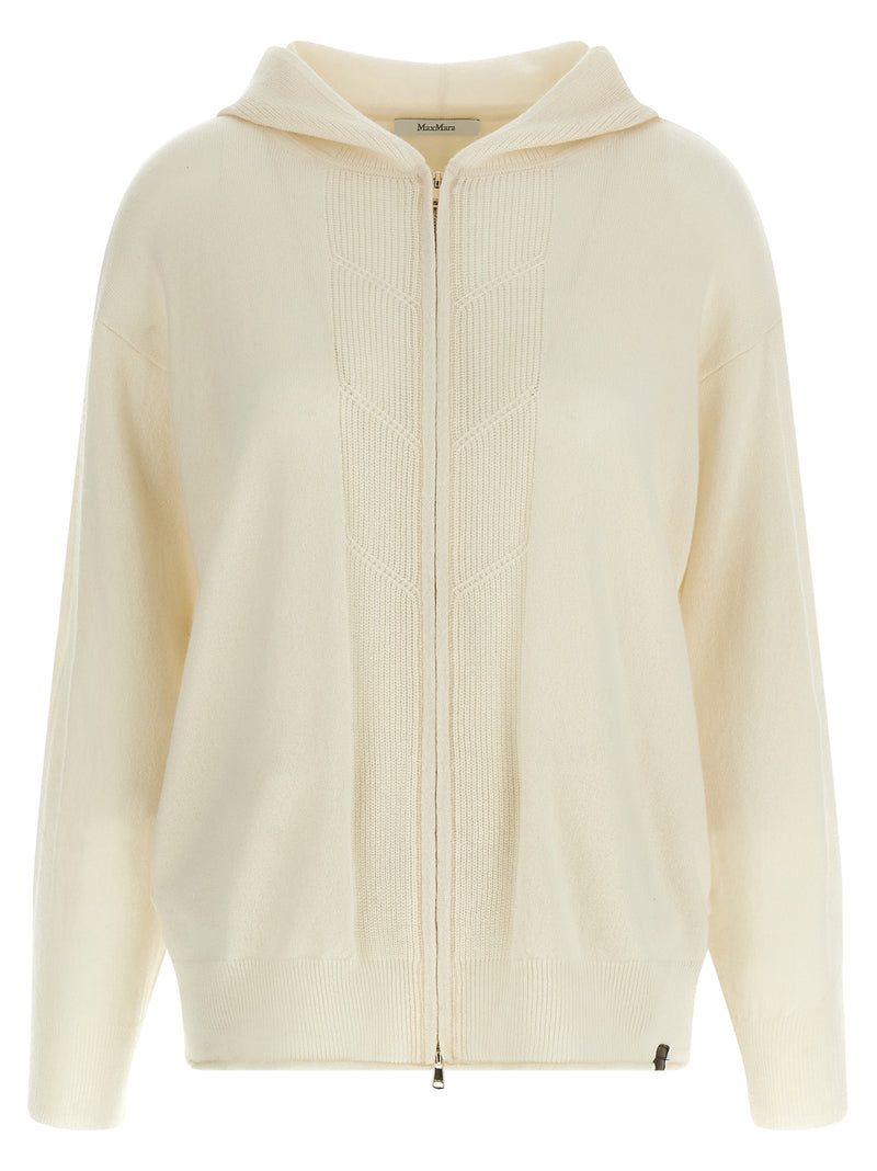Max Mara White Cashmere Cardigan