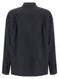 Max Mara Gray Silk Blouse