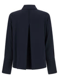 Max Mara Blue Silk Blouse