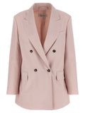 Max Mara Multicolor Virgin Wool Blazer