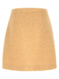 Valentino Garavani Beige Virgin Wool Long Skirt