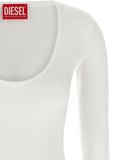 Diesel White Viscose Bodysuit
