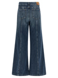 Diesel Blue Cotton Flared Jeans