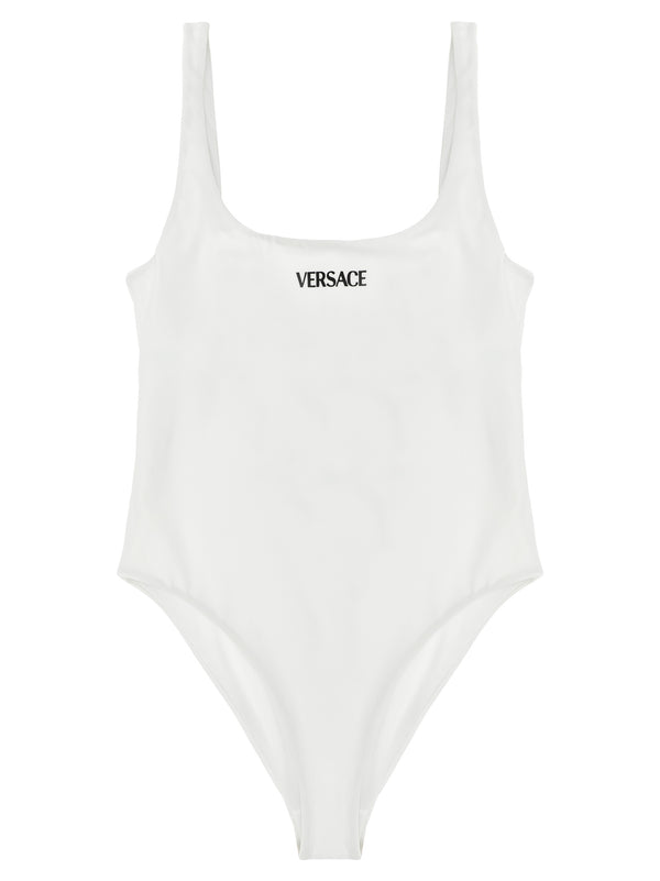 Versace White Nylon One-Piece Swimsuit