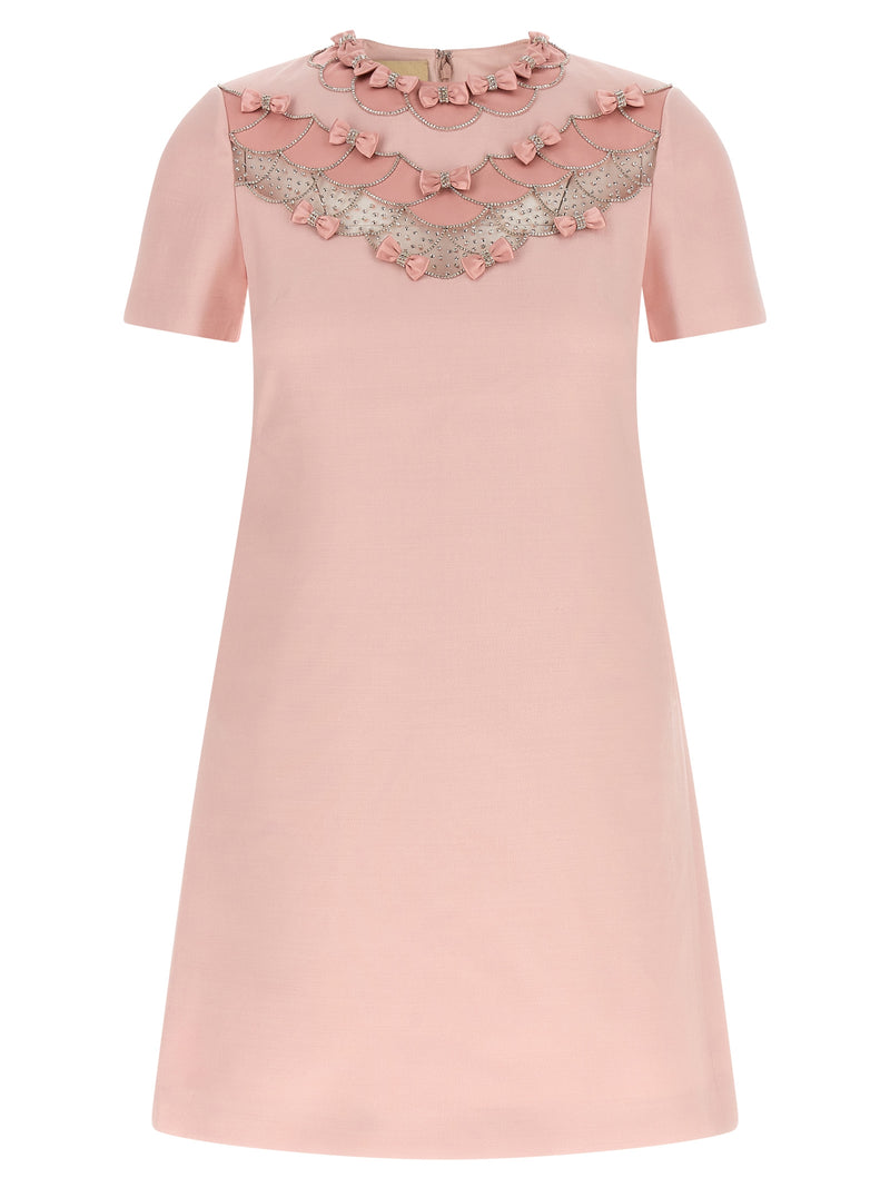Valentino Garavani Multicolor Virgin Wool Short Dress