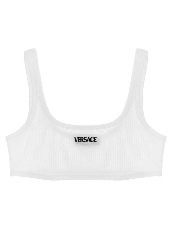 Versace White Cotton Bra