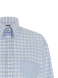 Moschino Blue Cotton Blouse