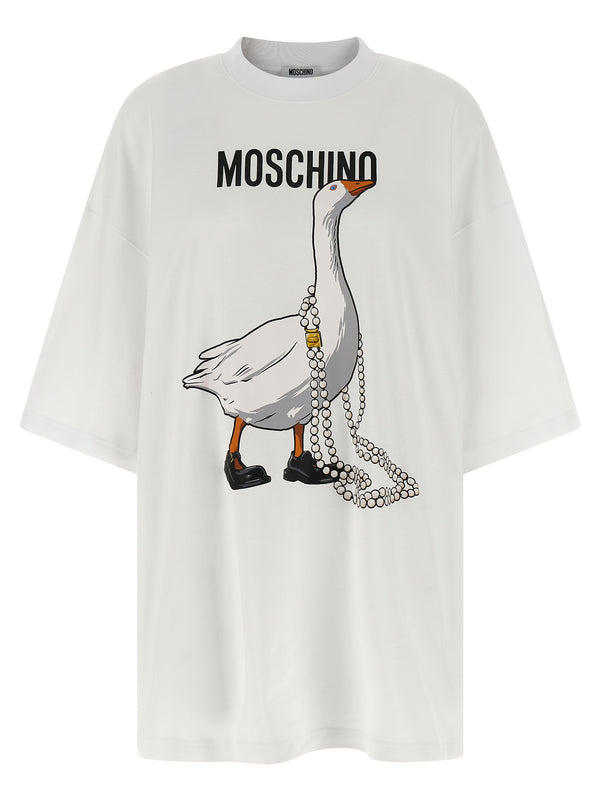 Moschino White Cotton Short Dress