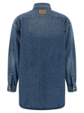 Moschino Blue Cotton Blouse