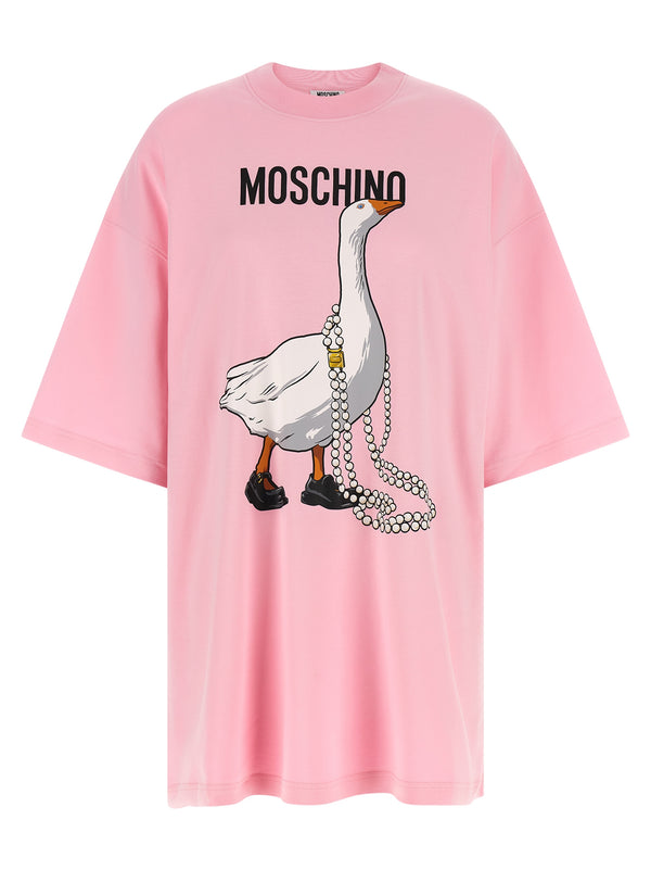 Moschino Multicolor Cotton Short Dress